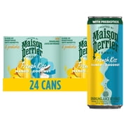 Maison Perrier French Kiss Sweetened Sparkling Juice Beverage, Mango & Coconut Flavors with Real Fruit Juices, 24PK
