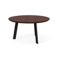 thumbnail image 2 of Luxe Reception Conversational Table 30" Round HPL Top / Black Steel / Walnut, 2 of 5