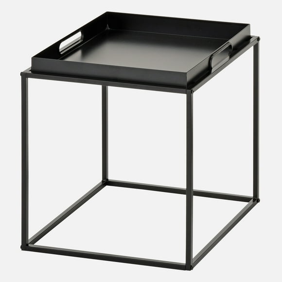 Linen Chest Angelica Table with Removable Tray - Black