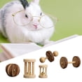 thumbnail image 4 of 5 piezas/10 piezas de juguetes para masticar hámster de madera para animales pequeños, campana de ejercicio A, 4 of 6