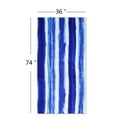thumbnail image 3 of Fuklindy Stripe Blue Polyester Towels & Washcloths, 3 of 5