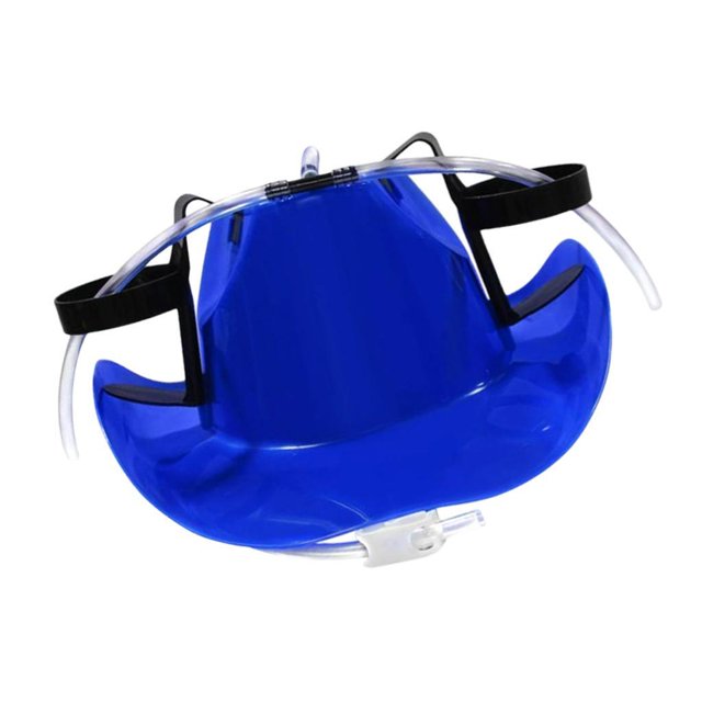 Bearachild Beer Hat Drinking Cup Cowboy Colour 3 Sides Two Holder Decoración del hogar Azul