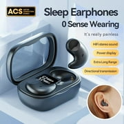 Clearance Under 10$! New Wireless Bluetooth Earphones for Side Sleeping High Sound Quality Digital Display In-ear Mini Earbuds