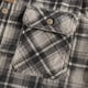 thumbnail image 5 of Blusa y camisa de manga larga con cuello vuelto para hombre, estilo vintage, con botones y bolsillos, a cuadros, de algodón., 5 of 9