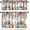 Autumn-1, variant on Fall Thanksgiving Curtains Valances Set, Thanksgiving Autumn Pumpkins Leaves Decoration Kitchen Window Curtains Tier and Valance Curtain Set for Bedroom Living Room 54x18 & 27x36x2, 3 Panel