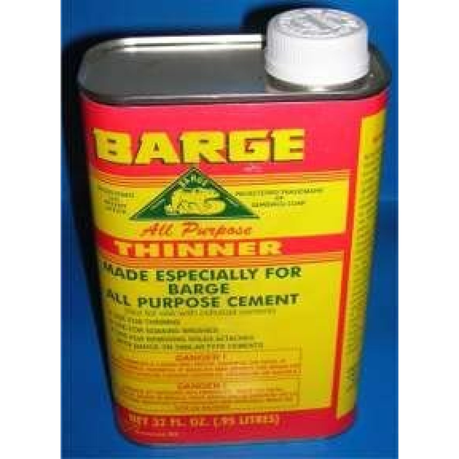 32 OZ Can Barge Cement Thinner OD 32oz Manufactured by Quabaug Item