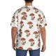 thumbnail image 3 of Balery Mushroom Camisa Casual de Manga Corta con Botones para Hombre, Texturizada, Estilo Cubano, para Playa, Verano-Large, 3 of 5