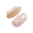 thumbnail image 3 of goowrom Baby Sandals Shoes with Plaid Pattern, Elastic Band Non-Slip Bottom Clothing Accessory, 3 of 5