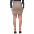 thumbnail image 3 of Rekkuna Women's Pull-On Stretchy Comfort Skirt (Large, Dark Khaki), 3 of 5
