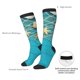 thumbnail image 4 of Fotbe Seashells And Fishing Net On Blue Wooden Table Calcetas Divertidas Estampadas para Hombre y Mujer, Calcetas de Algodón hasta la Rodilla para Caminar, Correr, Enfermería y Embarazo, 4 of 6