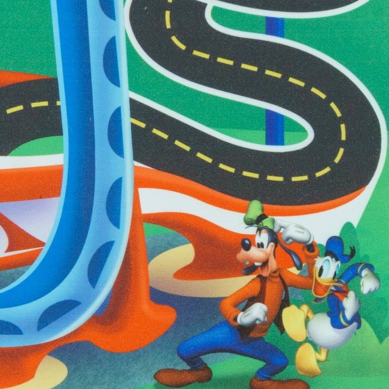 Disney Kids Mickey Mouse Road Play Digital Printed Multicolor