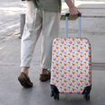 thumbnail image 3 of Pink Butterfly Flower Pattern Luggage Cover Fashion Suitcase Cover Baggage Covers Fit 25-28 Inch Luggage (Go Travel), 3 of 5