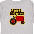 thumbnail image 4 of Inktastic Red Tractor Little Brother Boys Long Sleeve Toddler T-Shirt, 4 of 5