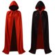 thumbnail image 2 of Capa Reversible con capucha para adultos y niños, capa con cuello levantado, bruja de vampiro, negra y roja, disfraz de Cosplay para fiesta de Halloween, 2 of 4