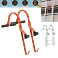 thumbnail image 4 of TABODD 2 Pack Heavy Duty Ladder Roof Hook with Wheel Rubber Grip T-Bar for Damage Prevention, Fast and Easy Setup to Access Steep Roofs, 4 of 12
