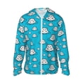 thumbnail image 1 of Fotbe Hippo In Water Head Chaqueta con Protección Solar UPF 50+ para Hombre y Mujer, Camisa con Capucha y Bolsillos-Small, 1 of 7