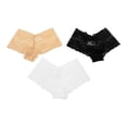thumbnail image 1 of Boxer Secret Treasure para Dama Diseño con Encaje Varios Colores 3 Piezas Talla M, 1 of 4