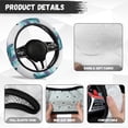 thumbnail image 5 of Uorisanigo Turtle Print Car Steering Wheel Protector Blue Car Wheel Cover with Elastic Edge Breathable Fluffy Steering Wheel Cover for Winter Flannel Car Accessories Soft Car Decor Gift for Friends, 5 of 8