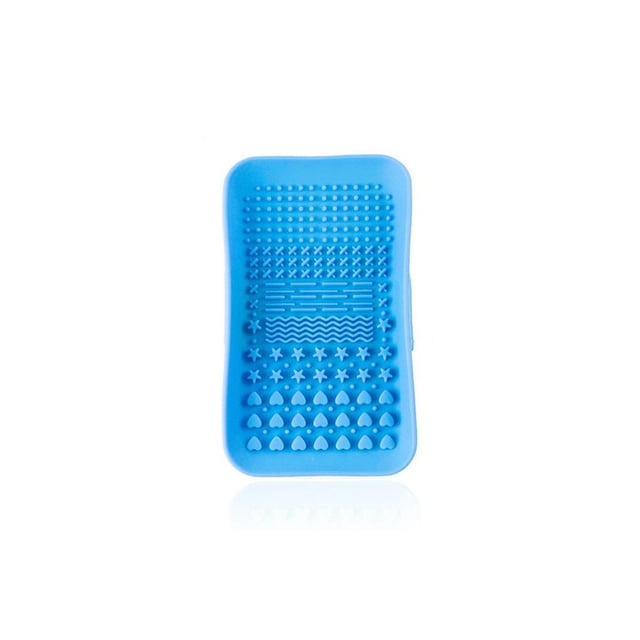 Guardurnaity Universal mujeres portátil sombra de ojos base maquillaje cepillo limpieza estera hogar Hotel silicona almohadilla belleza Type3 NO3