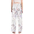 thumbnail image 3 of FORMRS Women's Pajama Pants with Pockets Soft Comfy Loungewear Sleep Bottom, Sizes S-2XL, Purple Wildflowers, 3 of 8
