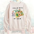 thumbnail image 5 of Disney's Pooh & Friends Women's Crewneck Sweatshirt Chillin With My Crew, 5 of 5