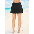 thumbnail image 2 of Swim 365 Women's Plus Size A-Line Swim Skirt With Built-In Tummy Control Brief, 2 of 4