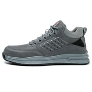 Composite Toe Safety Shoes for Men Women Lightweight Work Sneakers Leather Industrial Boots