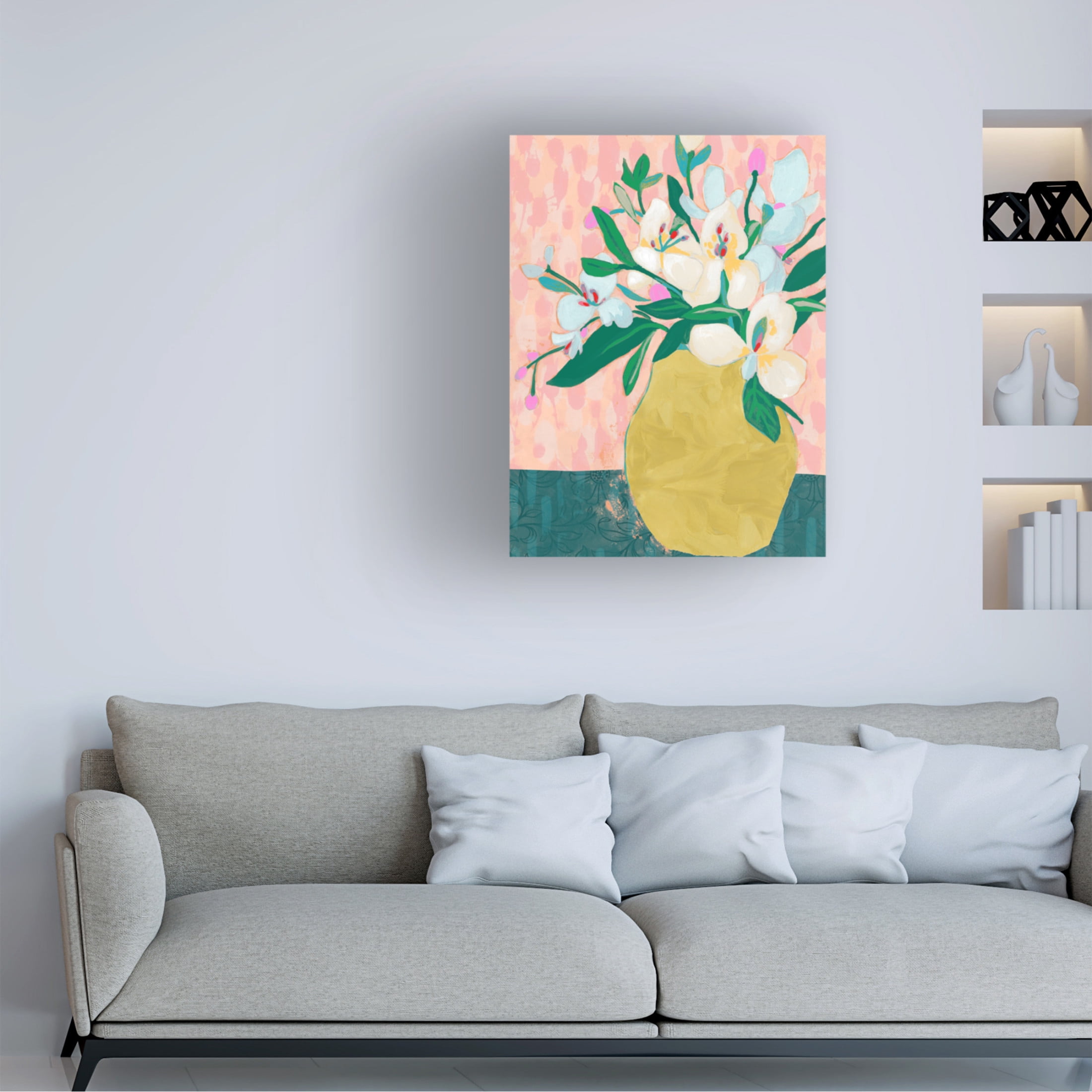 Trademark Fine Art June Erica Vess Patterned Arrangement II Canvas Wall Art