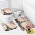 thumbnail image 4 of Bathroom Set, Romantic Paris Tower Printed Bathroom Set,Bathroom Set 4-Piece Set,Bathroom Set with Shower Curtain Sets and Carpet, 4 of 8