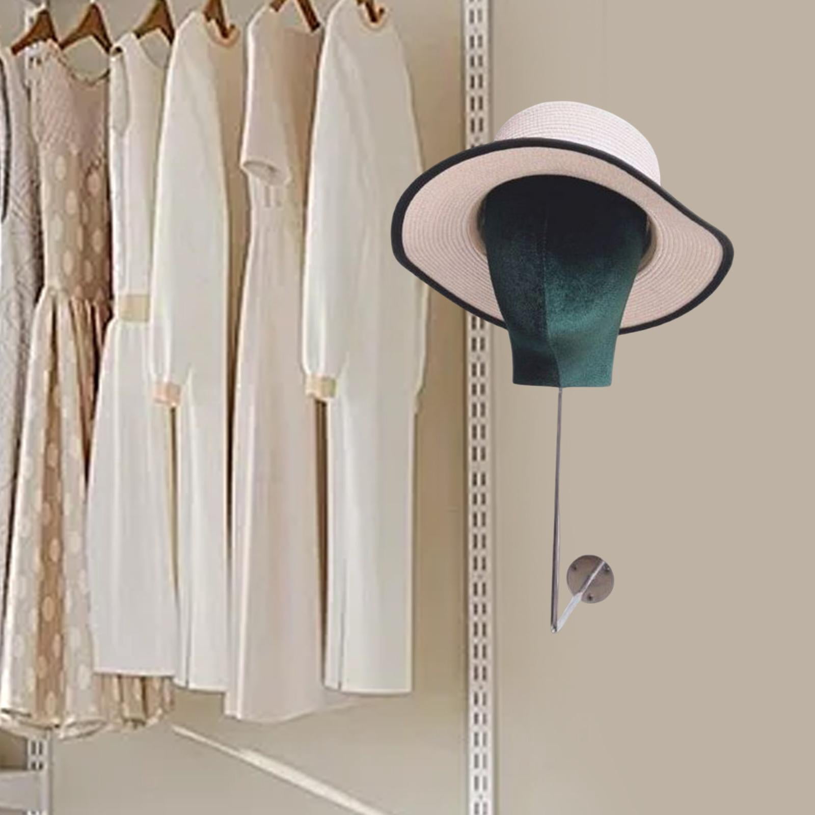 Serenable Mannequin Head Model, Hat Display, Mannequin Head, Modern Fashionable Portable Storage Rack for Making Styling Shopping Malls Green