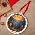 thumbnail image 5 of Smoky Mountains Stained Glass Suncatcher Ornament – Holiday Ornament with Text for Loved Ones, Family & Friends, Christmas 2025 Decoration, 5 of 6