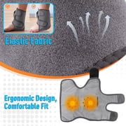 Heated Ankle Wrap, Ankle Massager with Heat, Cordless Ankle Heating Pad, Foot Heated Brace with 6 Heat, 3 Vibration & Timer Modes, Adjustable Strap, Dual Motor for Left/Right Feet, Black 1pc