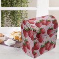 thumbnail image 4 of Fruit Lounger Chair Bag, Delicious Big Strawberries on Pink Background Tasty Juicy Ripe Summer Fruits, High Capacity Storage with Handle Container, Lounger Size, Green Pink Red, by Ambesonne, 4 of 5