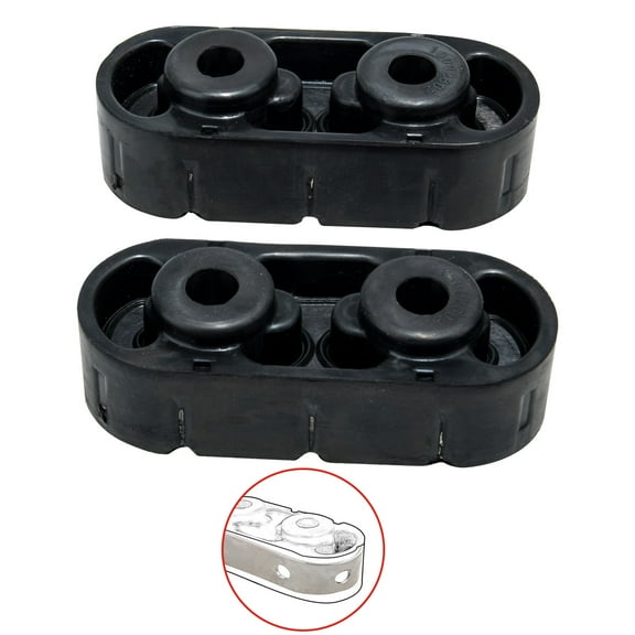 3mirrors Exhaust Muffler Hangers Insulators W/ Iron Frame Compatible with Silverado Sierra Yukon Tahoe, 15092802 15740212 25956663 Fits select: 1999-2016 CHEVROLET SILVERADO