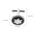thumbnail image 2 of WHAMVOX 4Ud Accesorios De Y Negocios Cufflinks Con Hexagonal Para Puños Franceses, 2 of 2