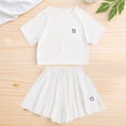 thumbnail image 5 of Ultrave Girls Athletic Set, Short Sleeve Tee & Shorts Casual Outfit, Lightweight Activewear for Girls, Summer Sets for 5-15Y, 5 of 5