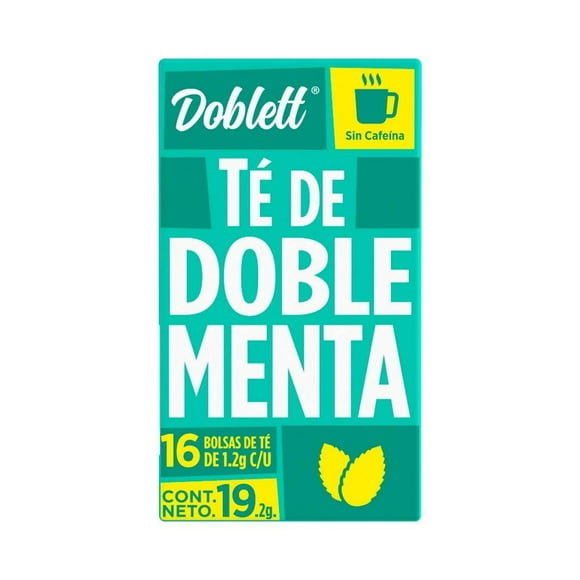 Té Doblett de doble menta 16 bolsas de 1.2 g c/u