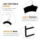 thumbnail image 5 of Percha de terciopelo antideslizante para pantalones, jeans, bufanda, corbata (negro, 5) TUNC Sencillez, 5 of 5