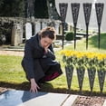 thumbnail image 5 of JHyouerji 4 Pcs Carved Plastic Cemetery Flower Vase with Ground Spike,Lightweight Break Resistant Grave Floral Holder 17x3x3 Inch Outdoor Yard Memorial Decor Gift, 5 of 8