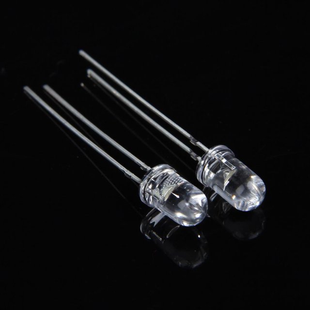 1000 diodos emisores de lámpara de luz LED ultrabrillante blanca de 5 mm 15000MCD