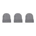 thumbnail image 3 of Minnieouse Beanie Caps Cuffed Knitted Hats Warmer Fashion Elástico Casual Skullies Headwear Brimless Winter light silver grey Type1 NO1, 3 of 6