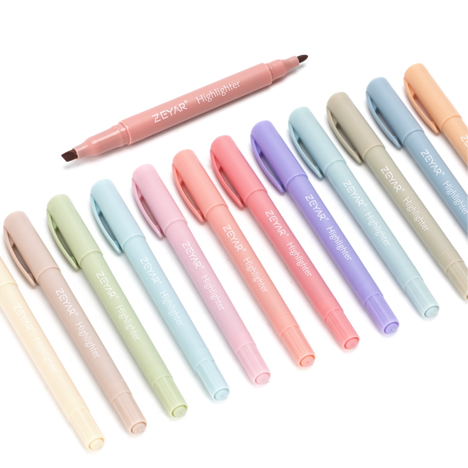 Highlighter Pen Cream Colors Chisel Tip Markers Water Based - Temu
