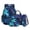 Blue-Wolf Galaxy, variant on Kuiaobaty Deer Cross Print Backpack and Lunch Bag Set for Girls Boys Lightweight Backpack with Pencil Case Portable Lunch Box and Water Bottle Sleeve for School