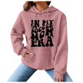 thumbnail image 3 of WEAIXIMIUNG Sweatshirts pour Femmes Tendance Zip Mode Féminine Imprimé à Capuche Manches Longues Patchwork Hoodie, 3 of 4