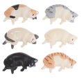 thumbnail image 4 of 6pcs Dibujos animados Refrigerador Magnético Cat Theme Iman De Frigorífico PVC Frigorífico Pegatinas, 4 of 5