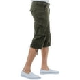 thumbnail image 3 of X RAY JEANS Mens Belted 18" Inseam Below Knee Long Cargo Shorts, Olive, 44, 3 of 5