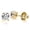 Yellow, variant on Ladies 14k Natural Diamond Stud Earrings Round 0.5 Ctw Diamonds (Yellow Gold)
