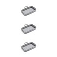 thumbnail image 4 of yingyy 1/2/3 Fryer Tray Bake Plate Baking Supplies Heating-resistance Compact Size Smooth Surface Washable Multicolored Kitchen Gadget Gray 3PCS, 4 of 6