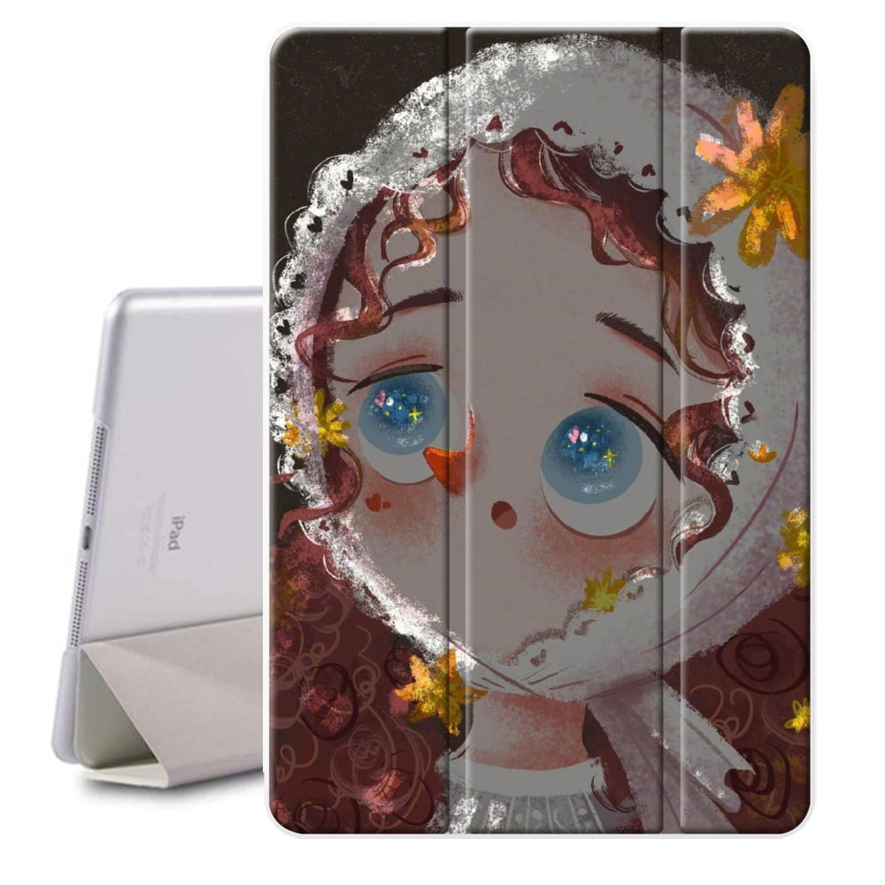 Case For Ipad 8th 9th Generation 10 2 Inch Aesthetic Ultra Slim Ipad Pro Case Fashion Vintage Style Perfect Fit Pu Leather Flip Fold Stand Tablet Case Cover Cute Anime Walmart Com