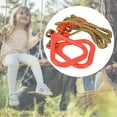 thumbnail image 5 of Un par de columpios de plástico ajustables para niños, gimnasio, ejercicio físico, deportes, anillo colgante con cuerda roja, 5 of 5
